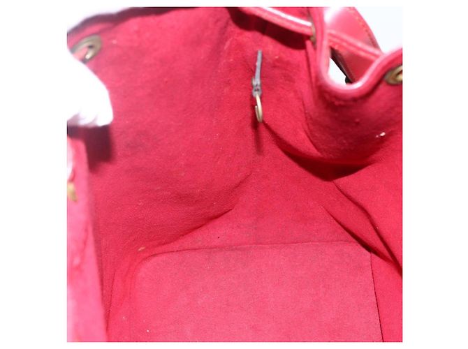 Noe LOUIS VUITTON Borsa a Spalla Petit Noé Epi Rossa M44107 LV Auth BA6525 Rosso - vista 19
