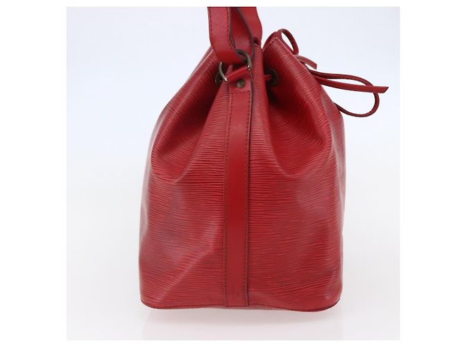 Noe LOUIS VUITTON Borsa a Spalla Petit Noé Epi Rossa M44107 LV Auth BA6525 Rosso - vista 3