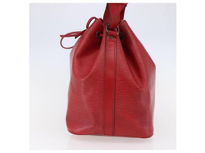 Noe LOUIS VUITTON Borsa a Spalla Petit Noé Epi Rossa M44107 LV Auth BA6525 Rosso - vista 4