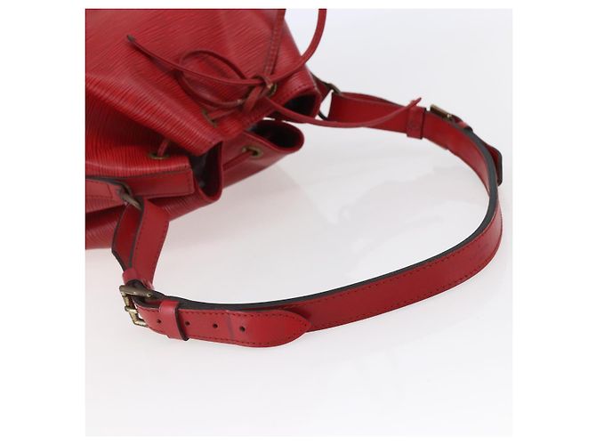 Noe LOUIS VUITTON Borsa a Spalla Petit Noé Epi Rossa M44107 LV Auth BA6525 Rosso - vista 7
