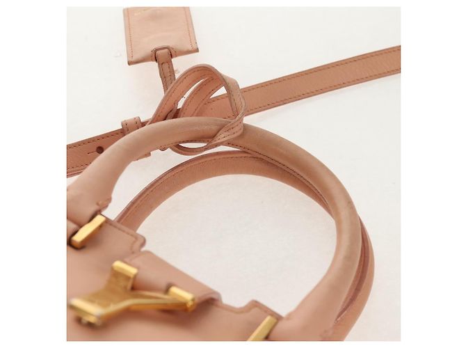 SAINT LAURENT Petit Kabas Borsa a Mano in Pelle 2in1 Rosa Oro Auth bs31628 D'oro - vista 11