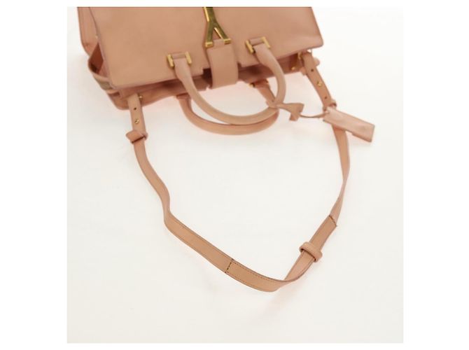 SAINT LAURENT Petit Kabas Borsa a Mano in Pelle 2in1 Rosa Oro Auth bs31628 D'oro - vista 12