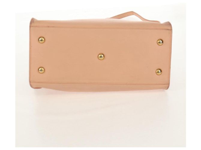SAINT LAURENT Petit Kabas Borsa a Mano in Pelle 2in1 Rosa Oro Auth bs31628 D'oro - vista 19