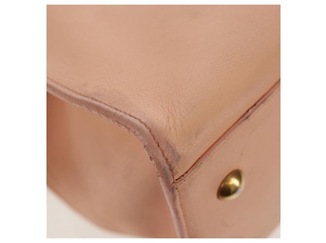 SAINT LAURENT Petit Kabas Borsa a Mano in Pelle 2in1 Rosa Oro Auth bs31628 D'oro - vista 20