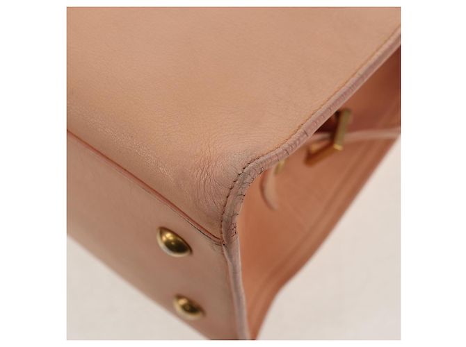 SAINT LAURENT Petit Kabas Borsa a Mano in Pelle 2in1 Rosa Oro Auth bs31628 D'oro - vista 21