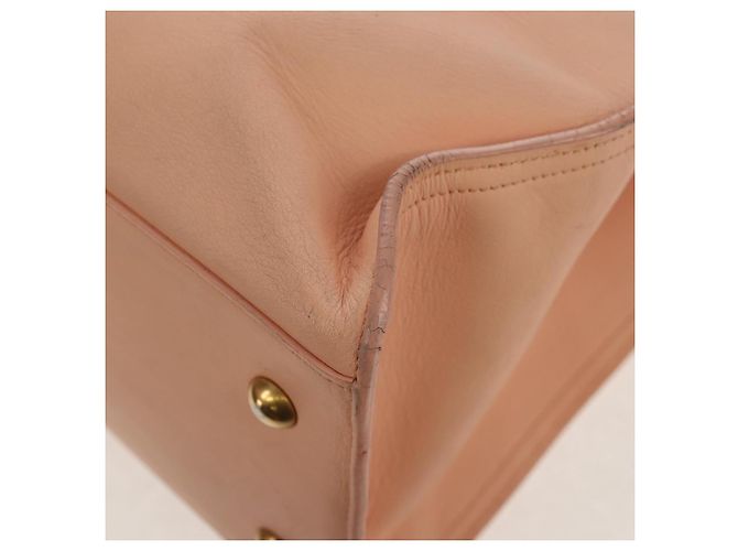 SAINT LAURENT Petit Kabas Borsa a Mano in Pelle 2in1 Rosa Oro Auth bs31628 D'oro - vista 23