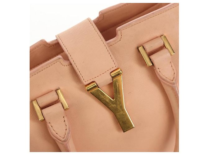 SAINT LAURENT Petit Kabas Borsa a Mano in Pelle 2in1 Rosa Oro Auth bs31628 D'oro - vista 27