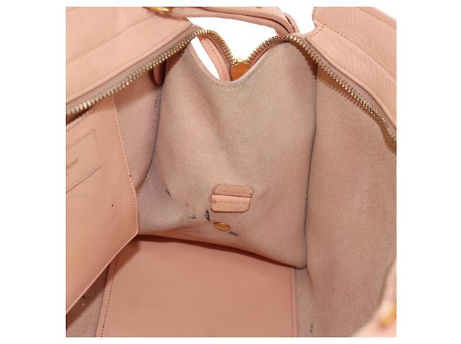 SAINT LAURENT Petit Kabas Borsa a Mano in Pelle 2in1 Rosa Oro Auth bs31628 D'oro - vista 34