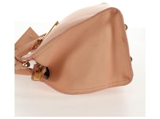 SAINT LAURENT Petit Kabas Borsa a Mano in Pelle 2in1 Rosa Oro Auth bs31628 D'oro - vista 4