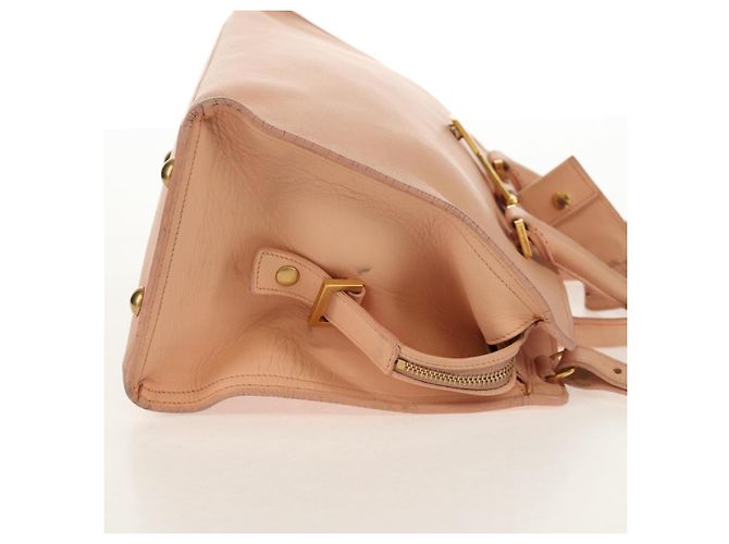 SAINT LAURENT Petit Kabas Borsa a Mano in Pelle 2in1 Rosa Oro Auth bs31628 D'oro - vista 5