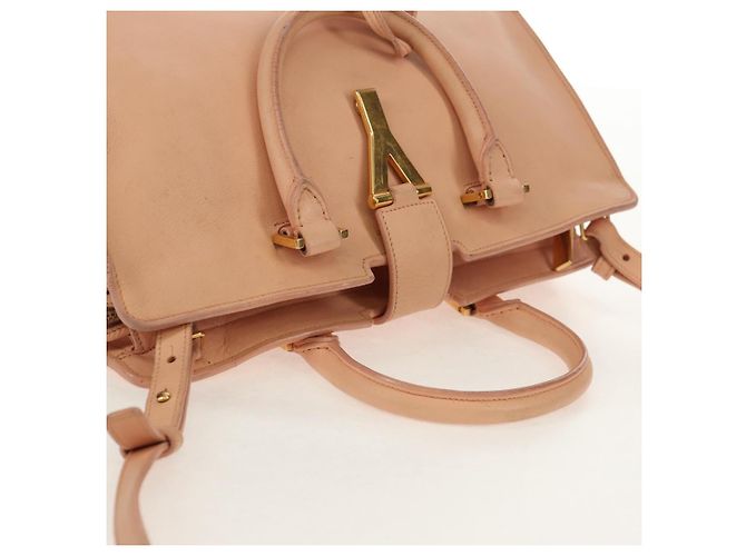 SAINT LAURENT Petit Kabas Borsa a Mano in Pelle 2in1 Rosa Oro Auth bs31628 D'oro - vista 8