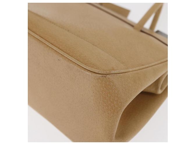 GUCCI Handtasche aus Leder Beige Silber Authentisch ep12377 - vue 11