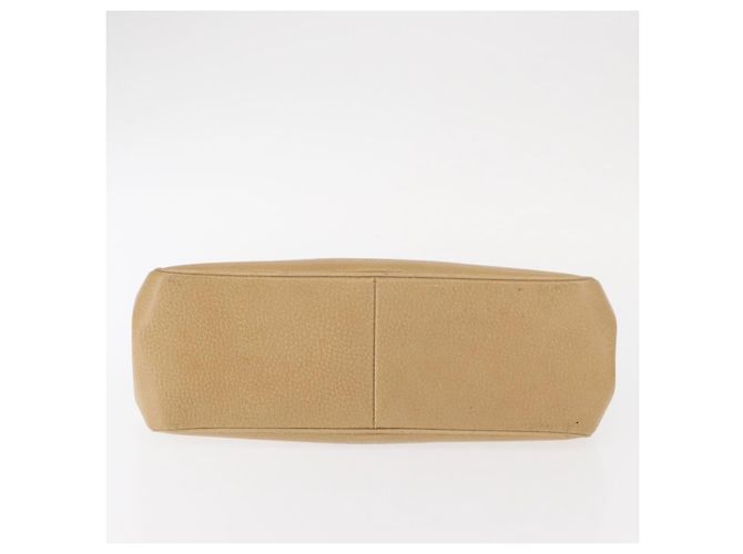 GUCCI Handtasche aus Leder Beige Silber Authentisch ep12377 - vue 9