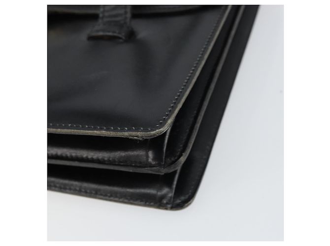 Borsa a mano Christian Dior in pelle nera e oro Auth ep12247 Nero D'oro - vista 10