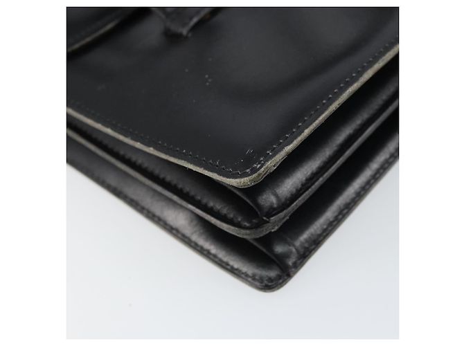 Borsa a mano Christian Dior in pelle nera e oro Auth ep12247 Nero D'oro - vista 11