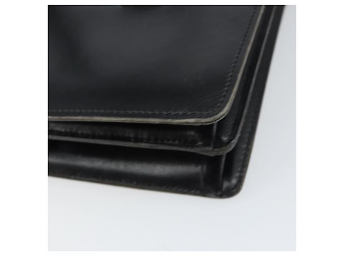 Borsa a mano Christian Dior in pelle nera e oro Auth ep12247 Nero D'oro - vista 12