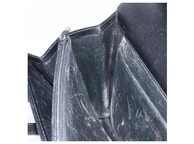 Borsa a mano Christian Dior in pelle nera e oro Auth ep12247 Nero D'oro - vista 19
