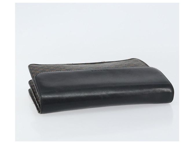 Céline Clutch in tela Macadam CELINE in pelle PVC nera e oro Auth 153735 Nero D'oro - vista 6