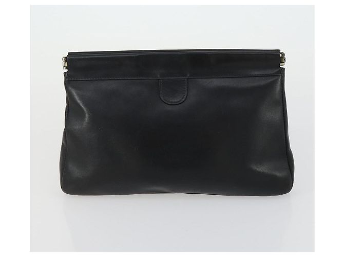 Céline Borsa a mano CELINE C Sulky in pelle 2 pezzi marrone nero Auth 151808 - vista 11
