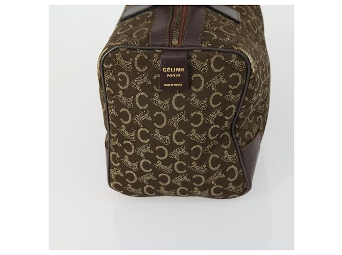 Céline Borsa a mano CELINE C Sulky in pelle 2 pezzi marrone nero Auth 151808 - vista 4