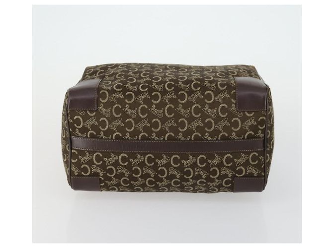 Céline Borsa a mano CELINE C Sulky in pelle 2 pezzi marrone nero Auth 151808 - vista 7