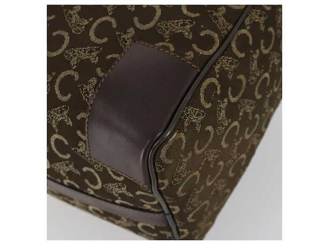 Céline Borsa a mano CELINE C Sulky in pelle 2 pezzi marrone nero Auth 151808 - vista 8