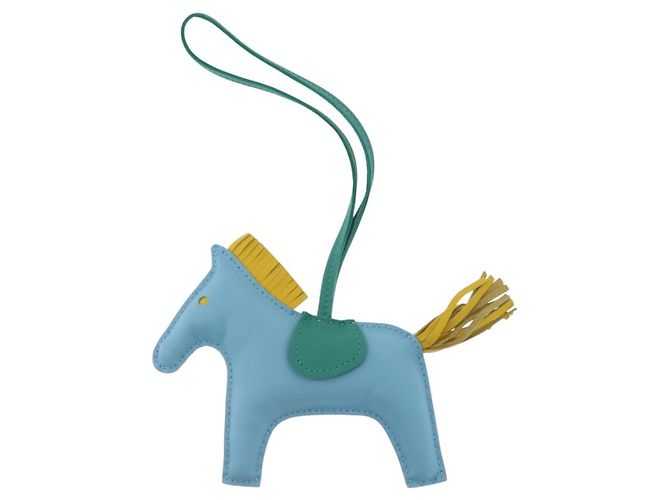 Hermès HERMES Rodeo Charm MM Charm Leder Hellblau Auth 157414SAM - Ansicht 2