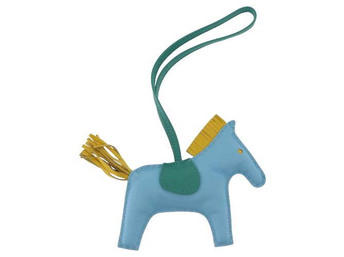 Hermès HERMES Rodeo Charm MM Charm Leder Hellblau Auth 157414SAM - Ansicht 3
