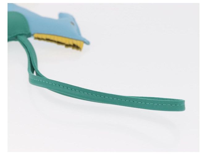 Hermès HERMES Rodeo Charm MM Charm Leder Hellblau Auth 157414SAM - Ansicht 6