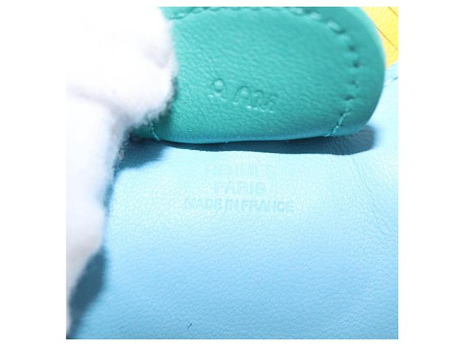 Hermès HERMES Rodeo Charm MM Charm Leder Hellblau Auth 157414SAM - Ansicht 8