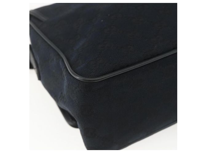 Sac à bandoulière GG Canvas Gucci Noir Argent 019 0375 Auth ka825 Argenté - vue 13