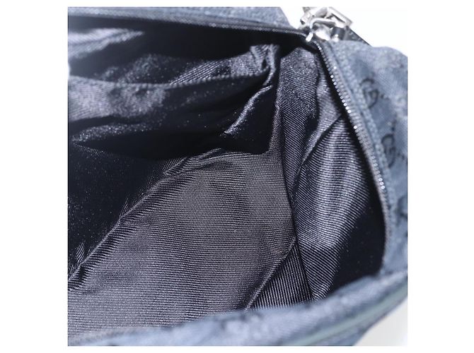 Sac à bandoulière GG Canvas Gucci Noir Argent 019 0375 Auth ka825 Argenté - vue 20
