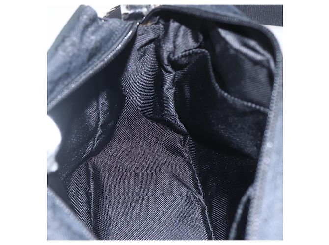Sac à bandoulière GG Canvas Gucci Noir Argent 019 0375 Auth ka825 Argenté - vue 21