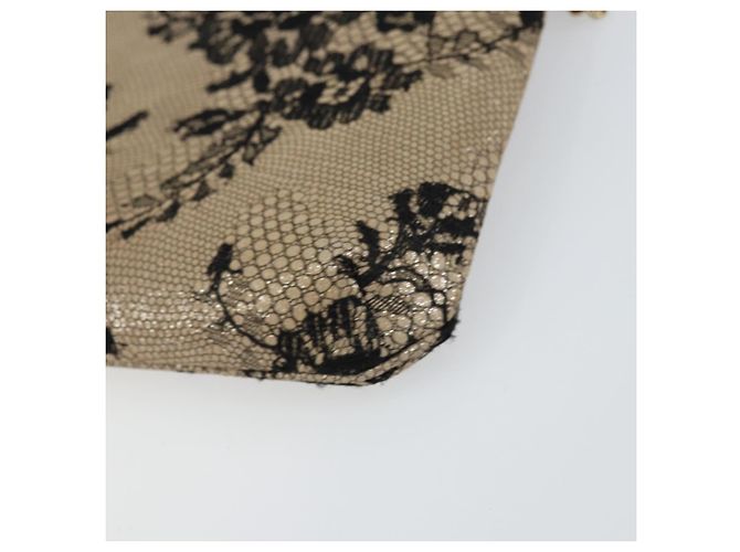 Borsa a Spalla in Pelle Jimmy Choo Chain Beige Nera Auth BA8789 Nero - vista 12