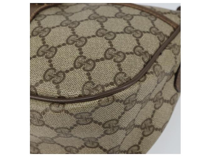 Borsa Sherry Line GG Supreme Web di GUCCI in PVC beige e oro 89 02 032 Auth BA8907 D'oro - vista 10