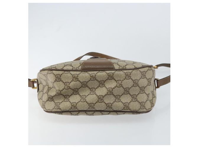 Borsa Sherry Line GG Supreme Web di GUCCI in PVC beige e oro 89 02 032 Auth BA8907 D'oro - vista 9