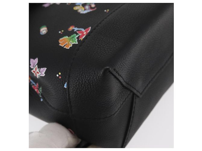 LOUIS VUITTON Rucksack Rock Me aus schwarzem Leder mit Blumenmuster M54848 Auth ka827M Mehrfarben - Ansicht 16