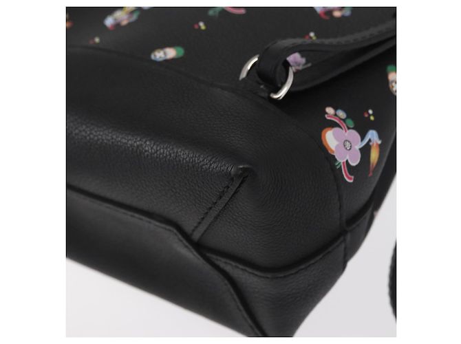 LOUIS VUITTON Rucksack Rock Me aus schwarzem Leder mit Blumenmuster M54848 Auth ka827M Mehrfarben - Ansicht 19