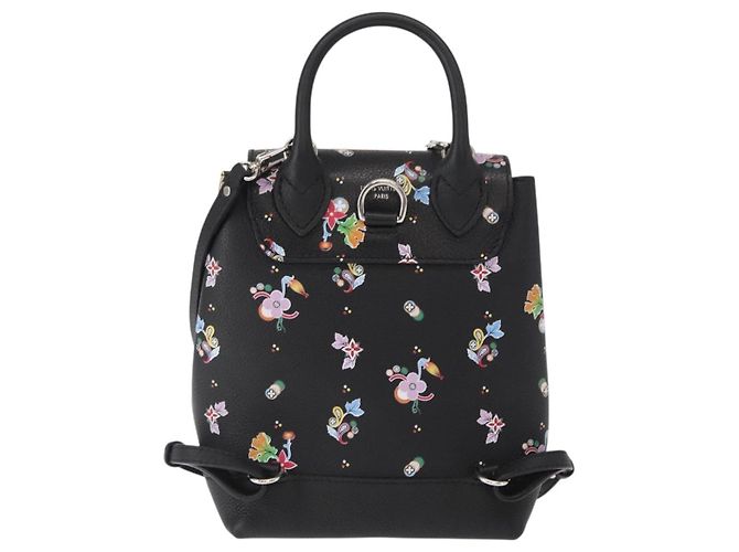 LOUIS VUITTON Rucksack Rock Me aus schwarzem Leder mit Blumenmuster M54848 Auth ka827M Mehrfarben - Ansicht 2