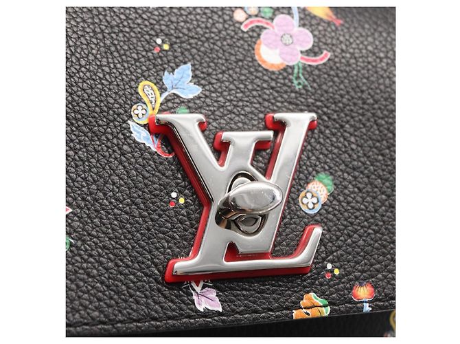 LOUIS VUITTON Rucksack Rock Me aus schwarzem Leder mit Blumenmuster M54848 Auth ka827M Mehrfarben - Ansicht 22