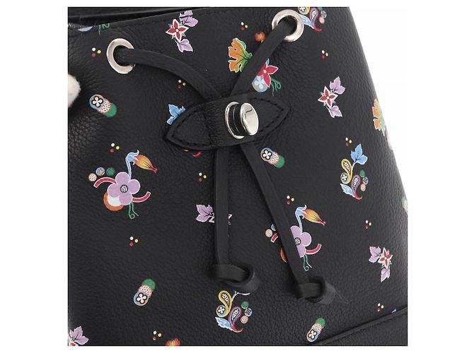 LOUIS VUITTON Rucksack Rock Me aus schwarzem Leder mit Blumenmuster M54848 Auth ka827M Mehrfarben - Ansicht 24