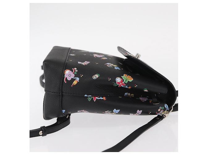 LOUIS VUITTON Rucksack Rock Me aus schwarzem Leder mit Blumenmuster M54848 Auth ka827M Mehrfarben - Ansicht 3