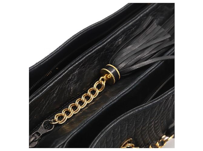 BALLY Borsa Tote in Pelle Nera Oro Auth BA8978 Nero D'oro - vista 15