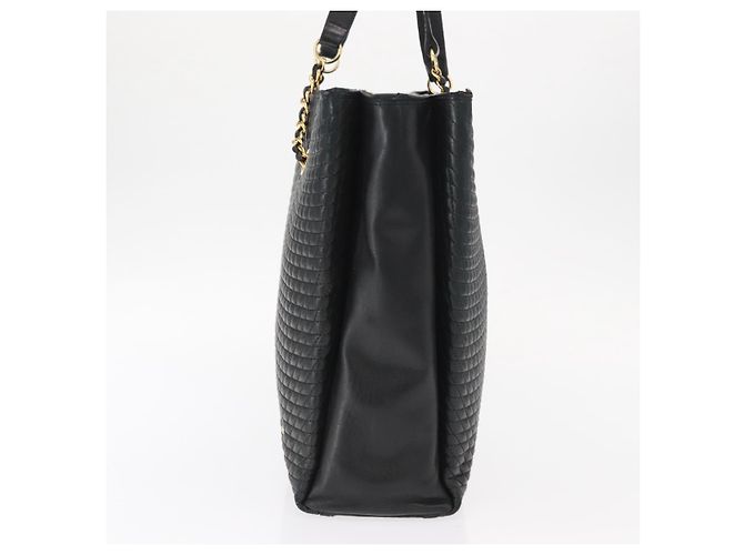 BALLY Borsa Tote in Pelle Nera Oro Auth BA8978 Nero D'oro - vista 4