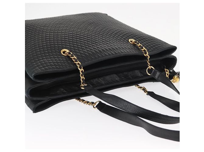 BALLY Borsa Tote in Pelle Nera Oro Auth BA8978 Nero D'oro - vista 6