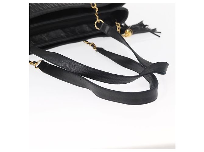 BALLY Borsa Tote in Pelle Nera Oro Auth BA8978 Nero D'oro - vista 7