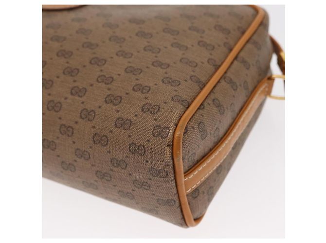 Gucci Borsa a Spalla Micro GG Supreme PVC Beige Oro 007 1112 63 Auth BA8906 D'oro - vista 11
