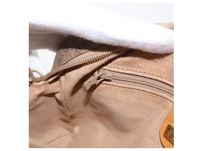 Gucci Borsa a Spalla Micro GG Supreme PVC Beige Oro 007 1112 63 Auth BA8906 D'oro - vista 20