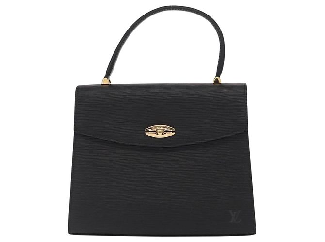 LOUIS VUITTON Borsa a Mano Epi Malesherbes Nera M52372 LV Auth 156528 Nero - vista 13