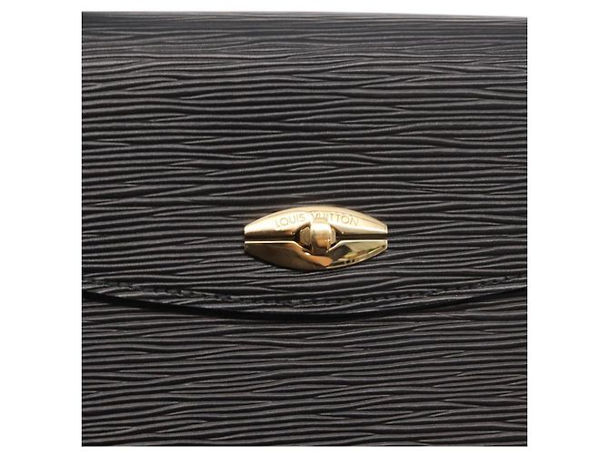 LOUIS VUITTON Borsa a Mano Epi Malesherbes Nera M52372 LV Auth 156528 Nero - vista 17